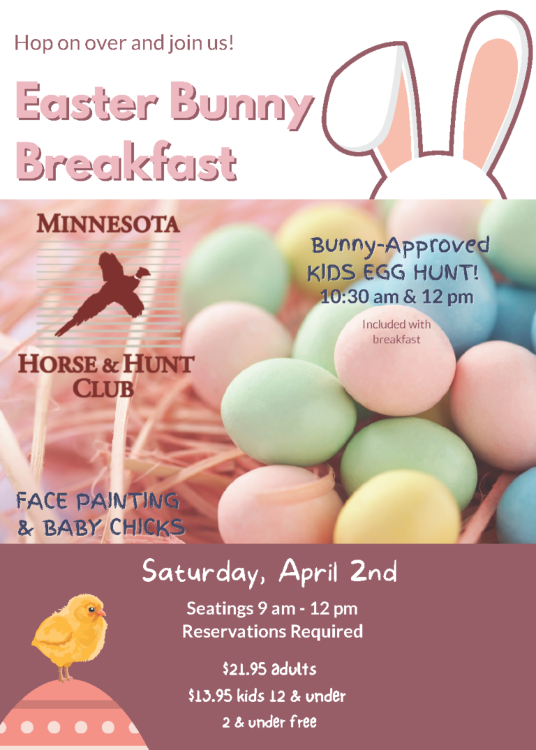 Easter Bunny Breakfast Minnesota Horse Hunt Club