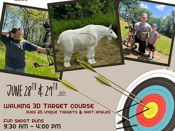 3D Archery Fun Shoot, June 28th and 29th.