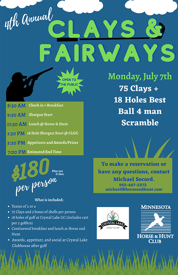 Clays and Fairways, July 7th.