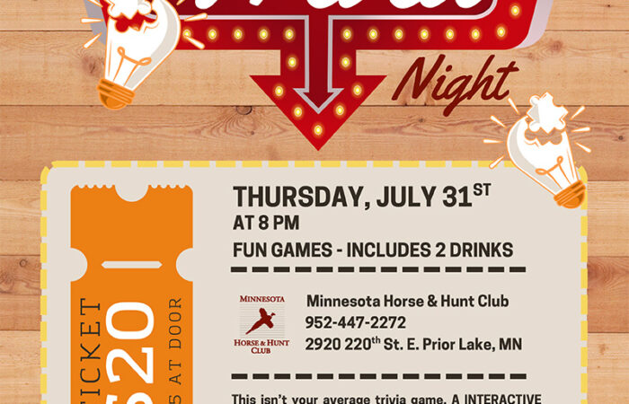 Comedy Trivia Night, July 31st.