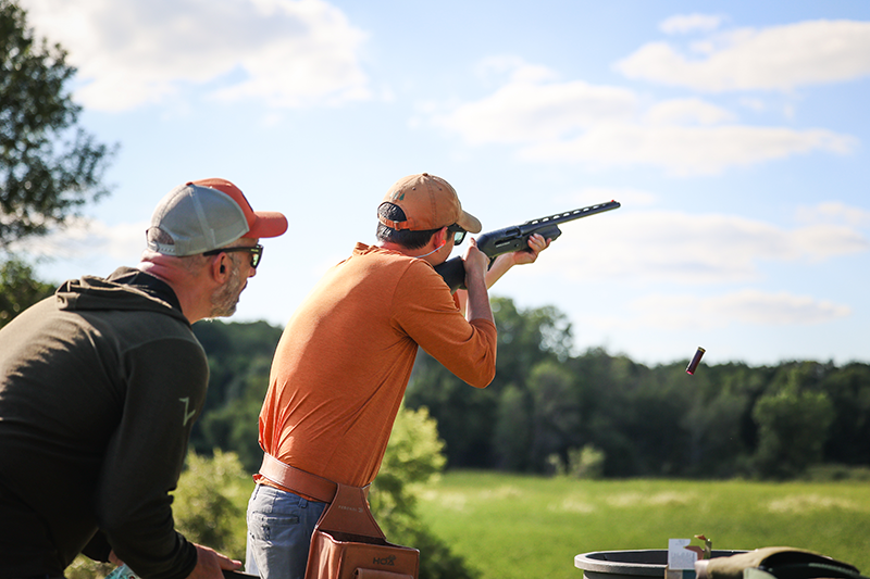 A duo practicing for competition.