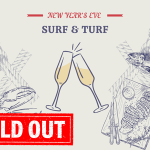 seafood graphics and sold out banner
